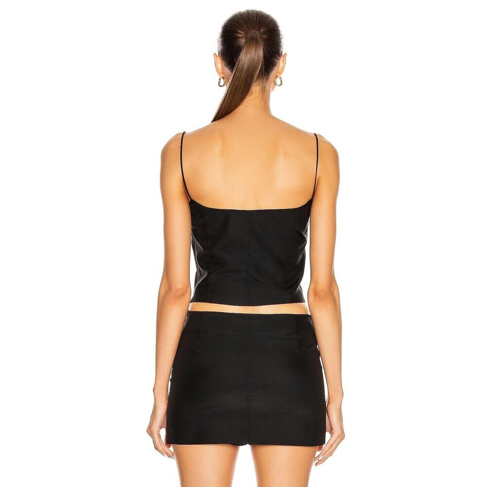 Gauge81 Sakai Silk Crop Top - S - Black (DZBIgv) - Picture 5 of 7